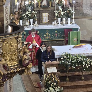 Učenici Nadbiskupske klasične gimnazije na hodočašću u Ludbregu